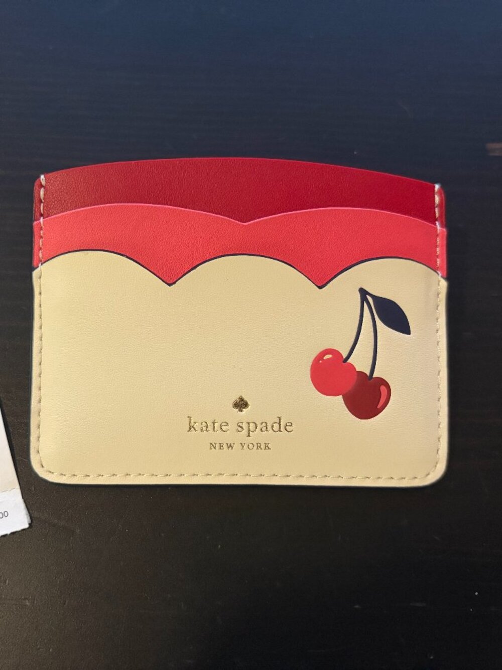 Kate Spade Slim Card Holder in Cream Mult